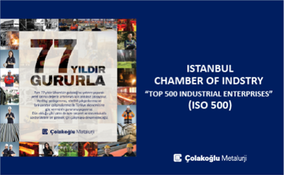 İstanbul Chamber of Industry “Top 500 Industrial Enterprises” (İSO 500)